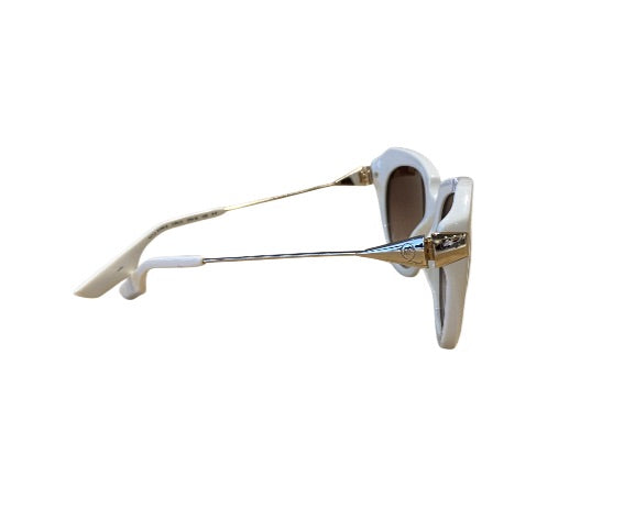 Blanc ALEXANDER McQUEEN Lunettes de Soleil