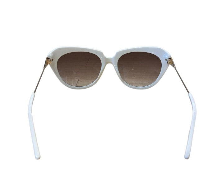 Blanc ALEXANDER McQUEEN Lunettes de Soleil