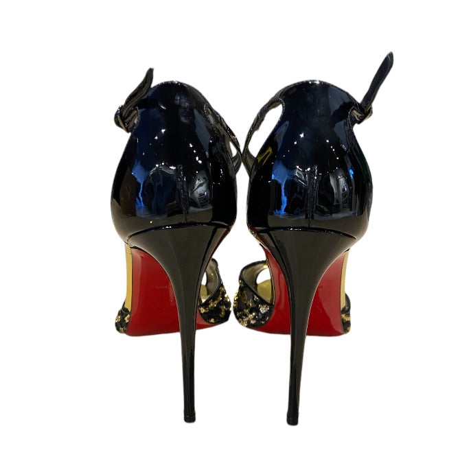 Noir et Or CHRISTIAN LOUBOUTIN Chaussures, 37