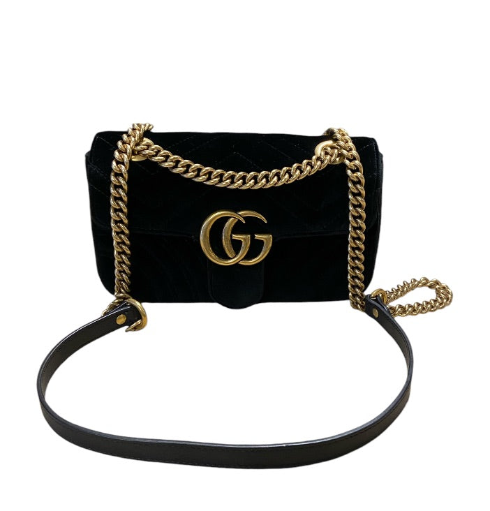 noir GUCCI Sacs, GG MARMONT VELVET