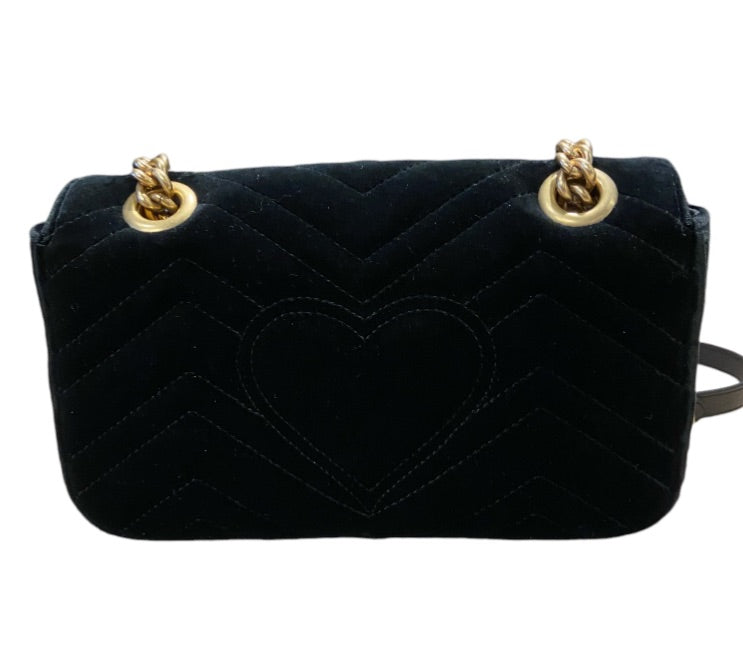 noir GUCCI Sacs, GG MARMONT VELVET