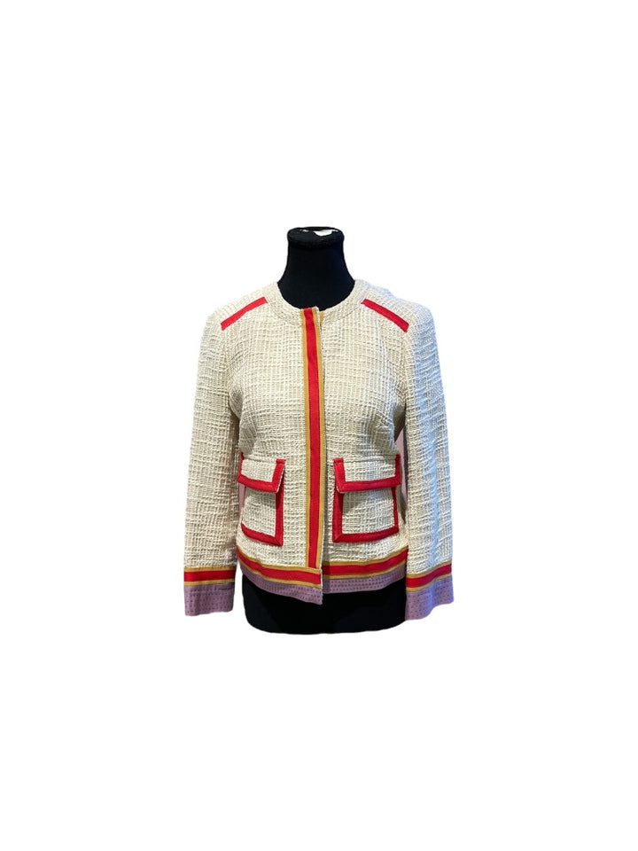 beige et rouge TORY BURCH Blazer, 6