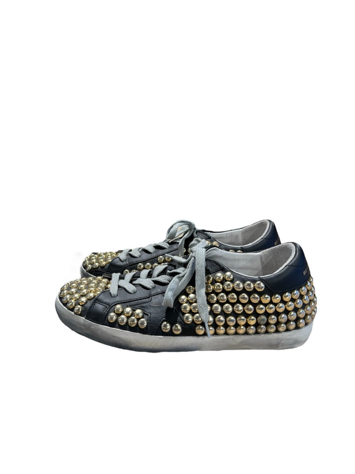 Noir et Or GOLDEN GOOSE Chaussures, 8