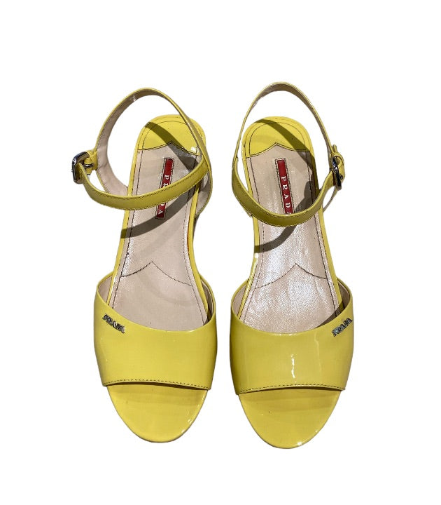 Sandales PRADA jaunes, 39,5