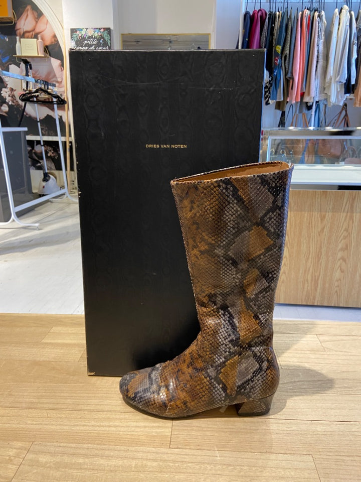 snakeskin DRIES VAN NOTEN BOTTES