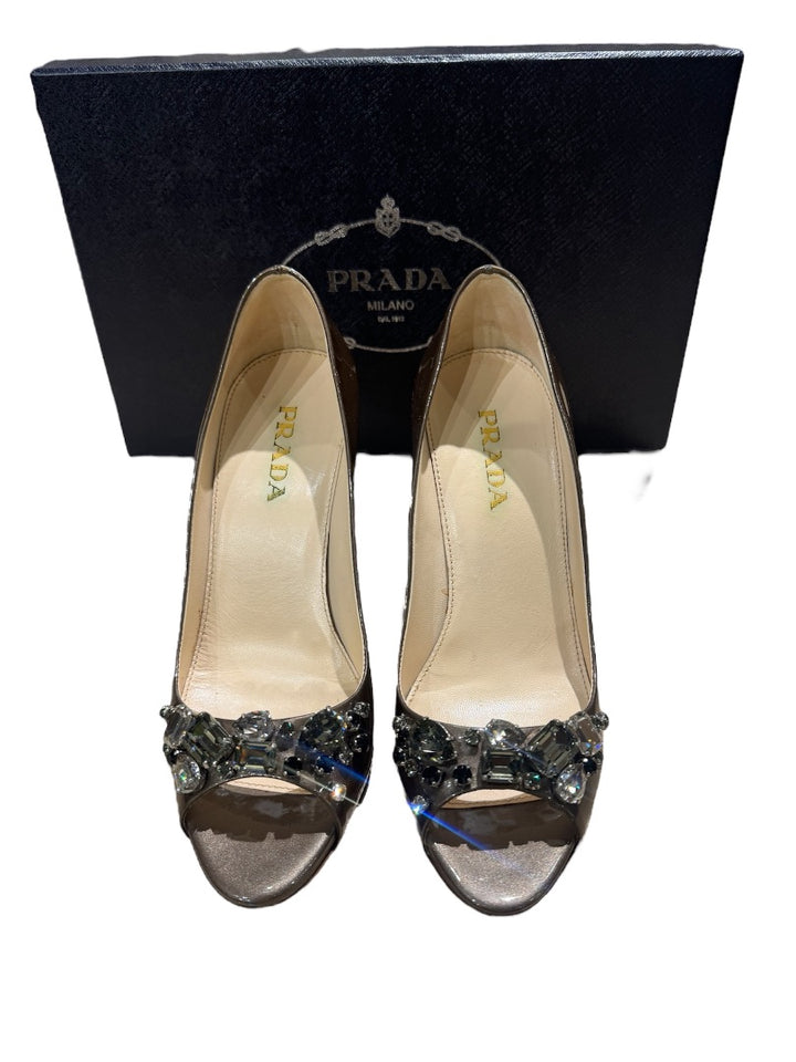 Chaussures PRADA en bronze, 35,5