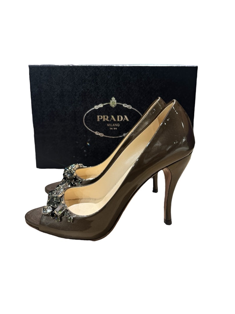 Chaussures PRADA en bronze, 35,5