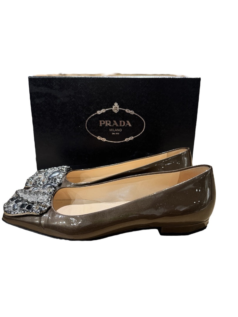 Chaussures PRADA en bronze, 35