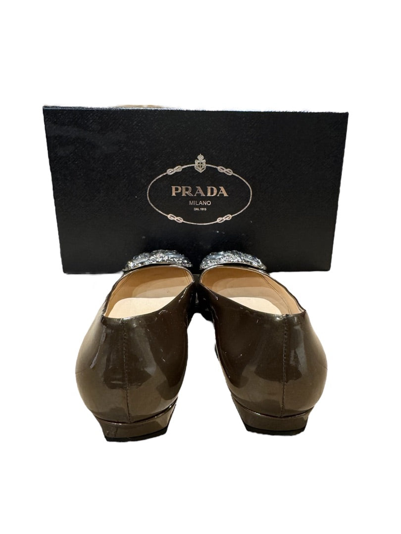 Chaussures PRADA en bronze, 35