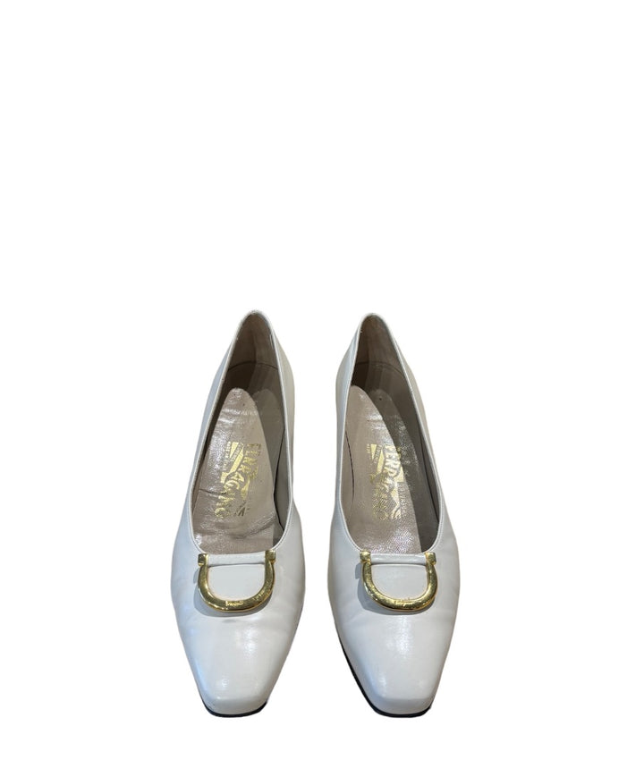 Blanc SALVATORE FERRAGAMO Chaussures, 9.5