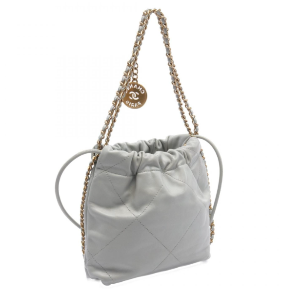 Blanc CHANEL Sacs, MINI DRAWSTRING