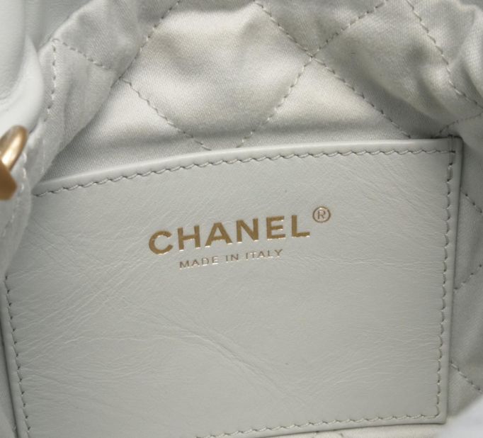 Blanc CHANEL Sacs, MINI DRAWSTRING